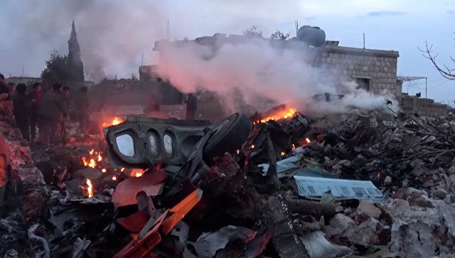 Сирийски спецназ иззел отломките на сваления Су-25 в Сирия 
