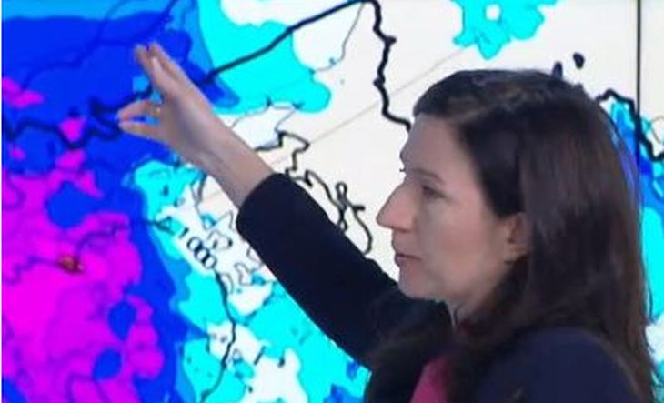 Синоптикът Анастасия Стойчева каза къде днес ще натрупа най-много сняг и кога спират валежите