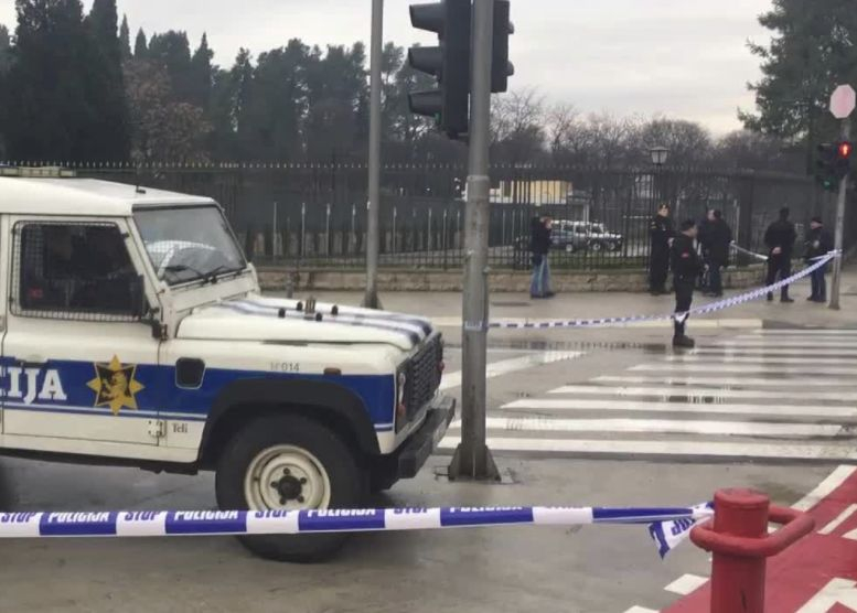Стрелба в центъра на Подгорица, полицаи блокираха района 
