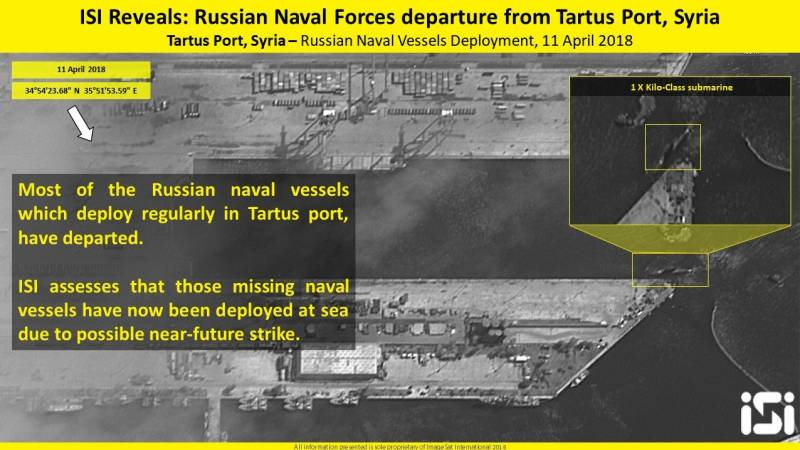 Спътникови СНИМКИ показаха как руският флот излиза от базата Тартус в Сирия и се построява в боен ред