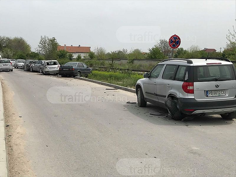 Лоши новини за собствениците на колите, пометени от пияна и дрогирана шофьорка в Пловдив (ВИДЕО)