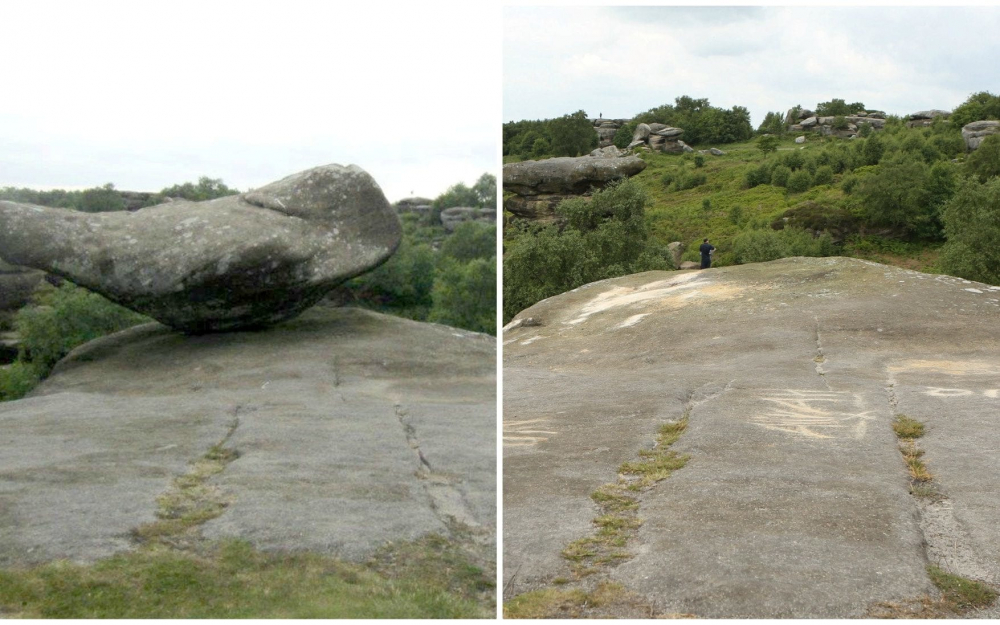 Тийнейджъри разрушиха паметник на 320 млн. години, за да си направят кефа (СНИМКИ)