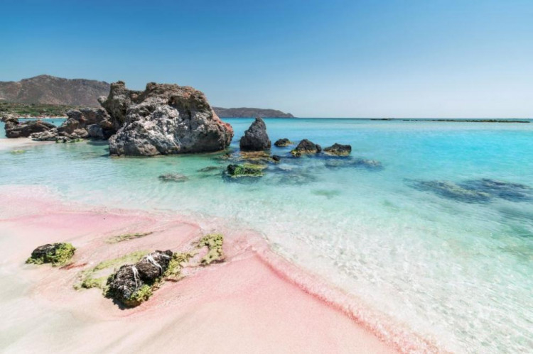 Раят съществува! Той е на розовия плаж с бисерно сини води в... (СНИМКИ)