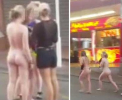 Чисто голи британки масово се чифтосват по улиците на Майорка, местните хора са в шок (СНИМКИ 18+)