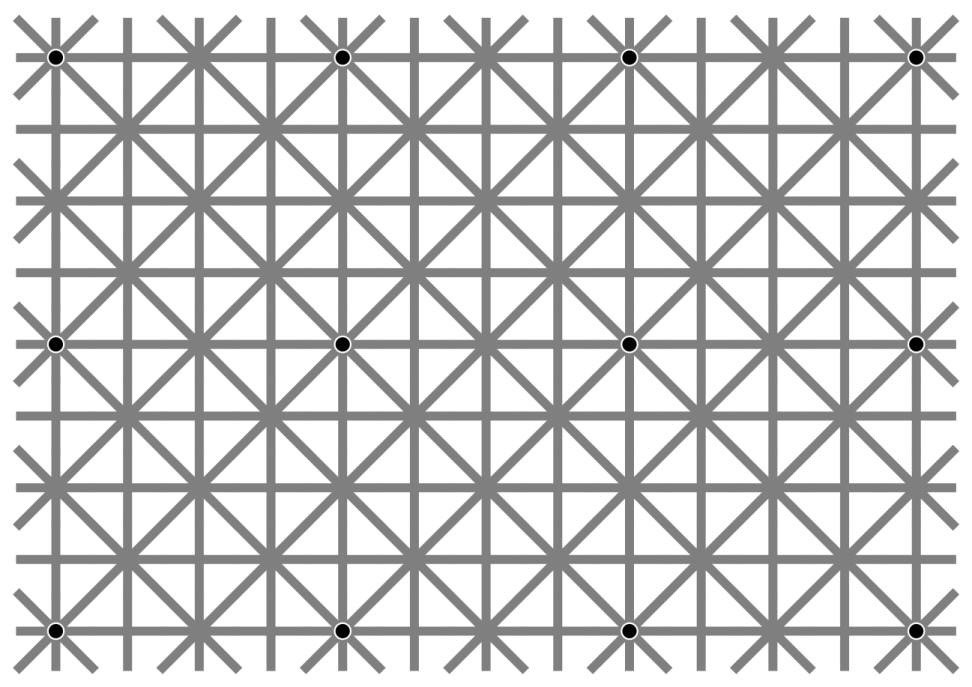 Можете ли да видите 12-те черни точки едновременно?