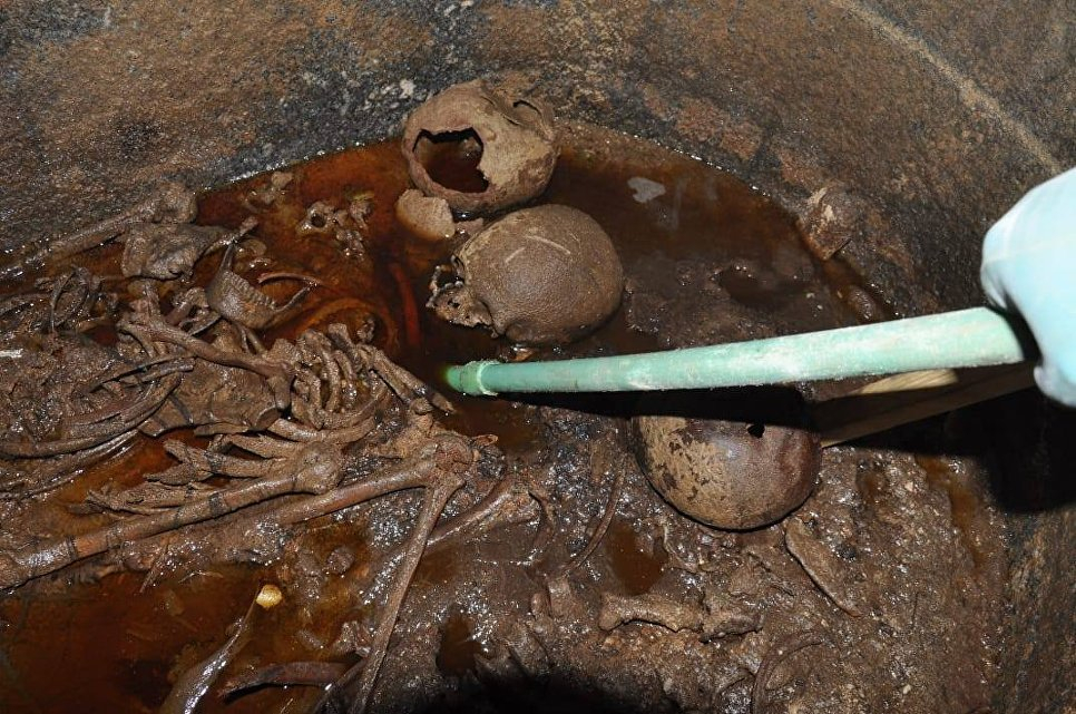 Ще пият течността, в която плуват разложените мумии, намерени в черния саркофаг с „проклятието на фараона“ (СНИМКИ/ВИДЕО 18+)