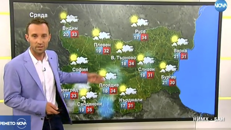 Николай Василковски направи най-странната прогноза за времето и издаде голям гаф на Нова телевизия (СНИМКИ)