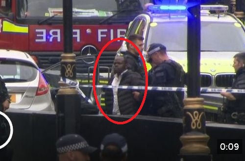 Чернокож шофьор, забил колата си в оградите на британския парламент (СНИМКИ/ВИДЕО)