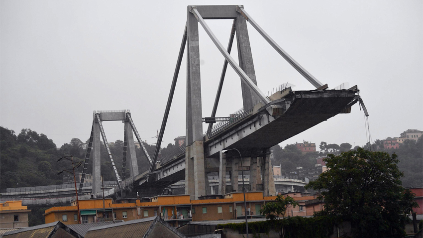 Ден на траур за жертвите на падналия мост в Генуа