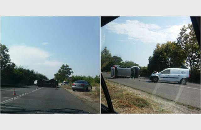 Кошмарите на пътя нямат край! Две смачкани коли блокираха трафика край Садово (СНИМКИ)