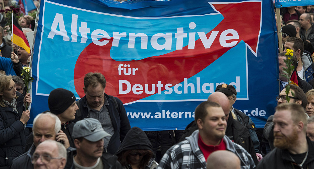 Партията, която е твърдо против приема на бежанци в Германия, вече е втора сила