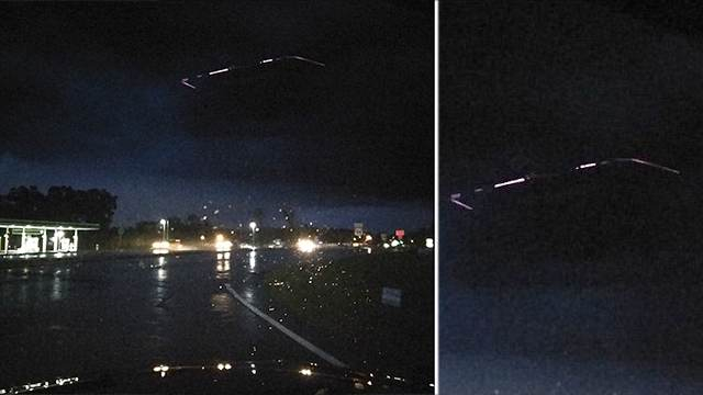 Очевидец снима НЛО или свръхсекретен самолет на Пантагона в небето над Северна Каролина (СНИМКА)