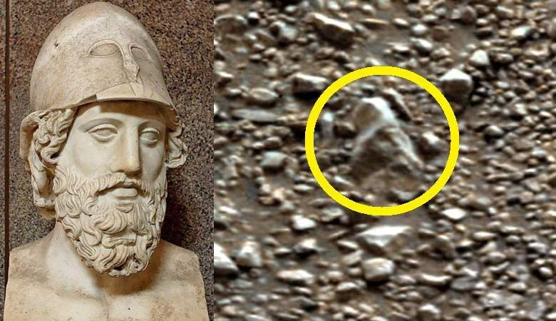 Глава на древна римска статуя бе открита на Марс (ВИДЕО)