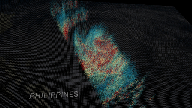 NASA публикува 3D СНИМКА на тайфуна Мангхут, направена от космоса