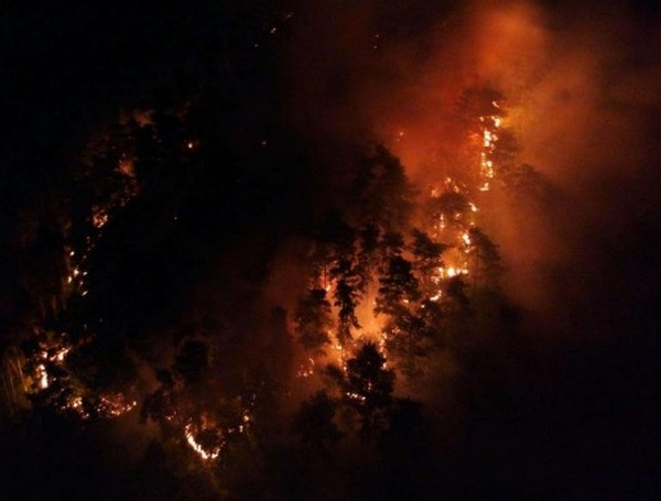 Огромен пожар пламна край Созопол, вой на линейки раздра тишината 