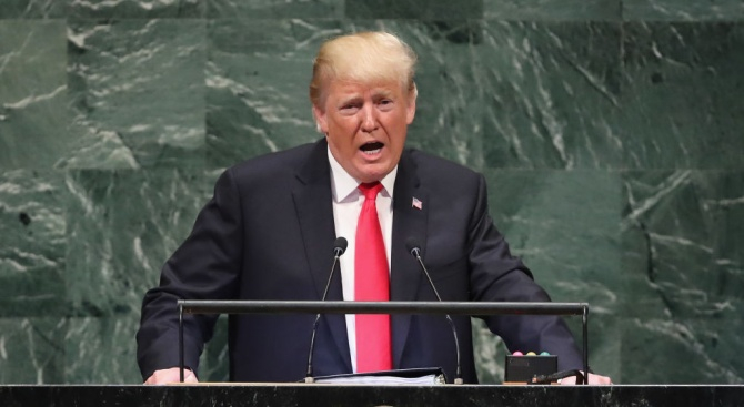Тръмп с много силна реч пред Общото събрание на ООН
