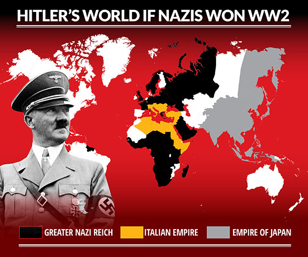 Съставиха КАРТА на света на Хитлер: Как щеше да изглежда планетата, ако нацистите бяха спечелили войната (СНИМКИ/ВИДЕО)
