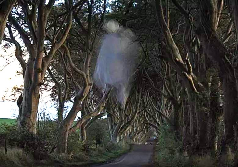 Заснеха духа на знаменитата Сива лейди на "кривата" алея в Ирландия (СНИМКИ/ВИДЕО)