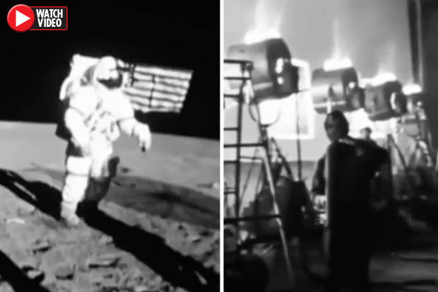 Конспиролози пак разобличиха НАСА: ВИДЕО доказва, че кацането на Луната е заснето в студио!