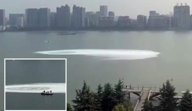 Загадъчен водовъртеж се появи в река в Китай (ВИДЕО)