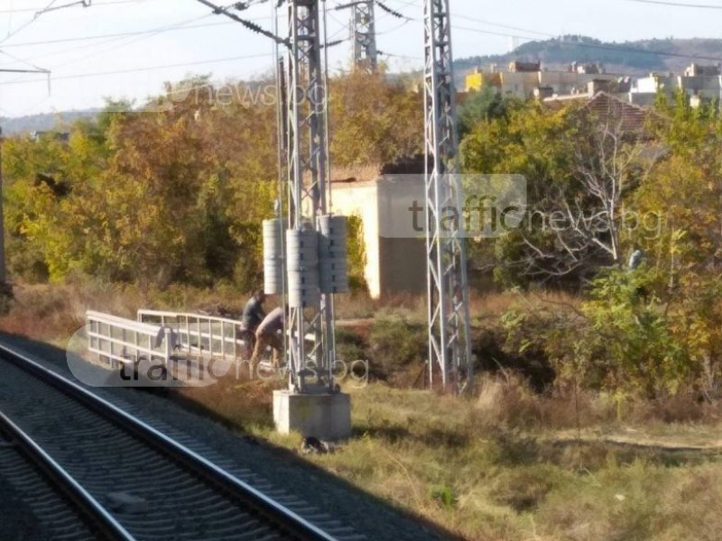 Влак блъсна каруца край Стара Загора, полиция и жандармерия отцепиха района (СНИМКИ)