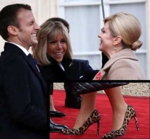 Смел избор или гаф? Хърватската президентка прикова погледите към краката си в Париж