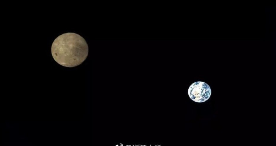 Китайският сателит Цюецяо засне Земята и обратната страна на Луната