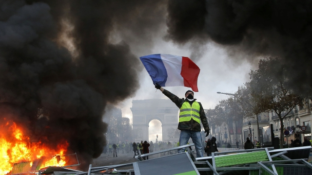 13-и пореден протест на "жълтите жилетки" във Франция 