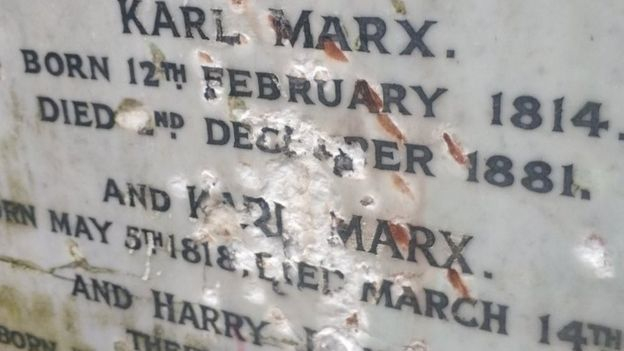 Пак посегнаха на гроба на Маркс в Лондон, този път го нацапаха с… (СНИМКИ)