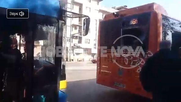 Рейс и тролейбус се "нацелиха" центъра на София (ВИДЕО)