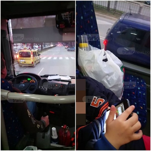 Грозна сцена: Пловдивски шофьор на автобус се гаври с майка с две деца (СНИМКИ)