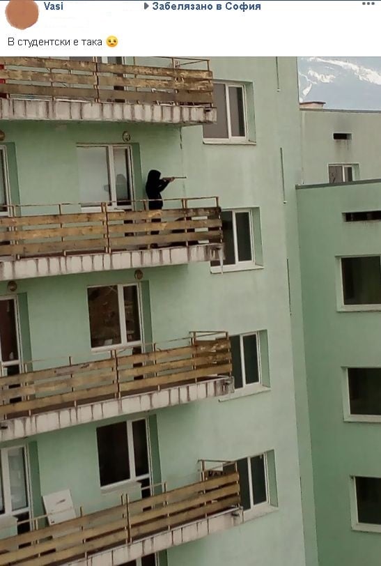 Само в БЛИЦ! Въоръжен тип от „Студентски град“ подлуди всички! (СНИМКА)