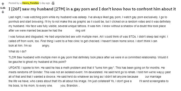 Съпруга гледаше порно и видя мъжа си в отвратителна гей оргия! Пита как да постъпи