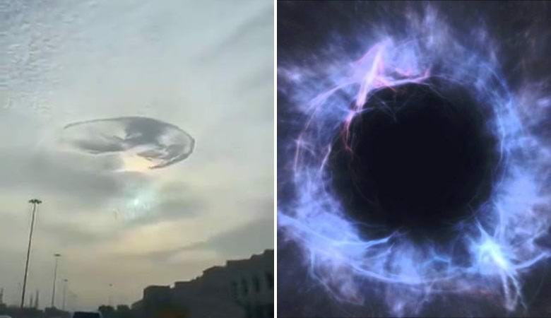 Невероятно! Арабин засне "портал към друго измерение" в небето над ОАЕ (ВИДЕО)