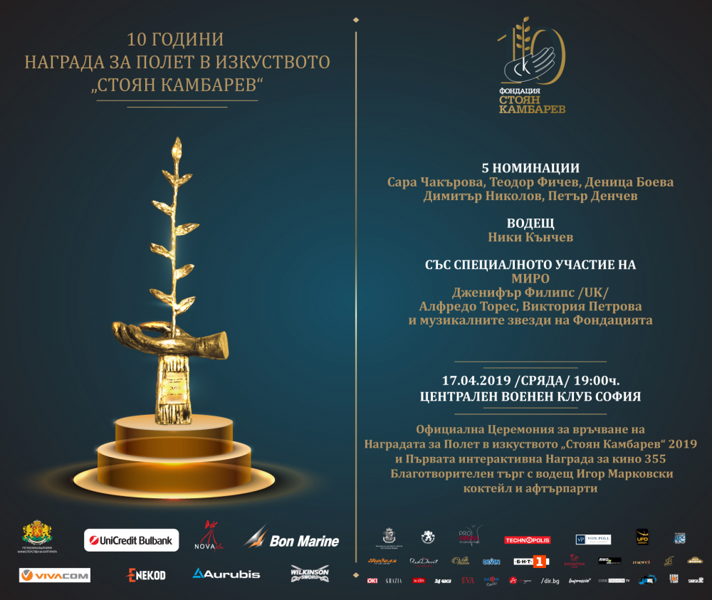 Многоликият актьор Димитър Николов номиниран за Награда за полет в изкуството „Стоян Камбарев“ 2019