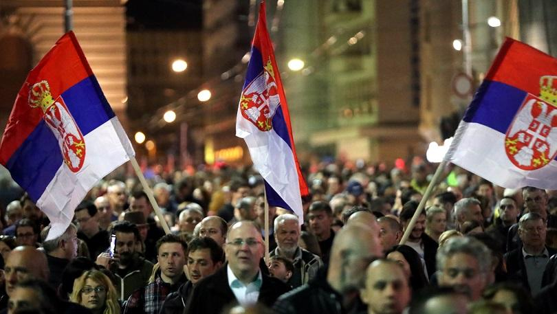Пореден протест срещу Александър Вучич в Белград
