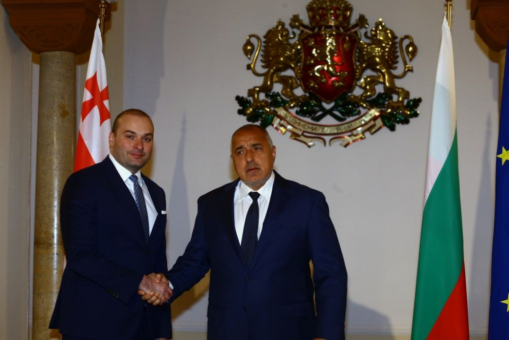 Фоторепортаж в БЛИЦ: Борисов посрещна грузинския си колега в Министерски съвет 