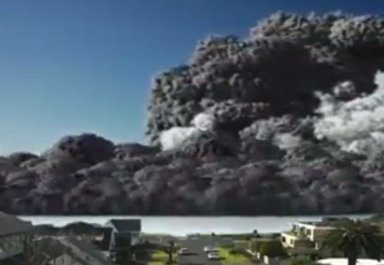 Зрелищно ВИДЕО как изригва вулкан и какво остава след това 