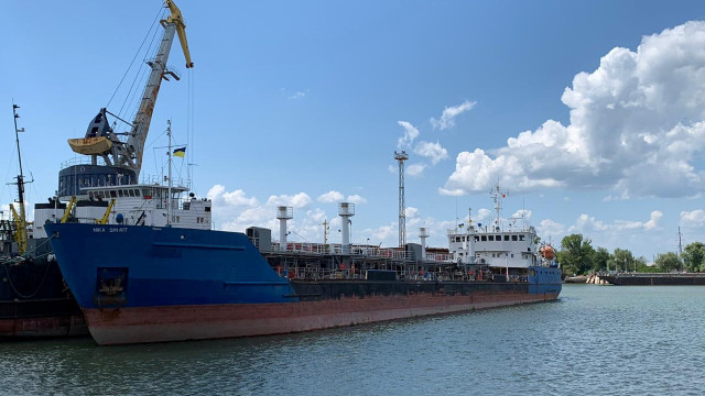 Украинските служби задържаха руски танкер на пристанище Измаил СНИМКИ