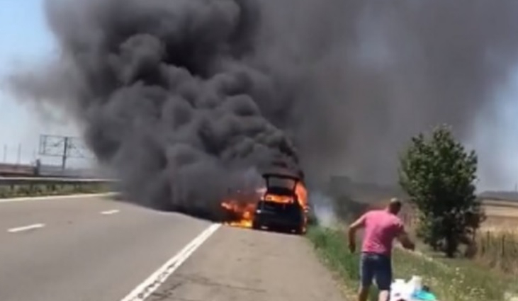 Днес е истински ад: Нов инцидент с кола, този път на магистрала "Тракия"