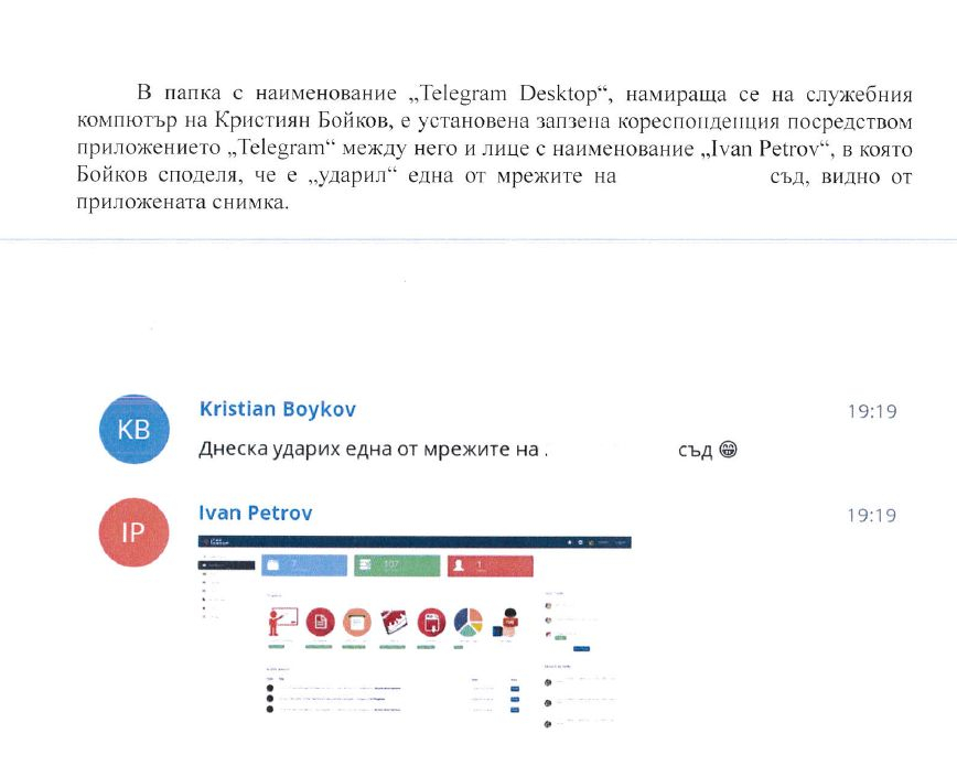 Чат с "Биволъ"! Прокуратурата пусна доказателствата срещу Кристиян и шефа на "ТАД Груп" СНИМКИ