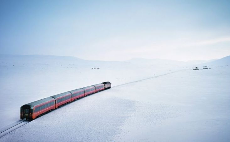 Туристически влак от Русия до Норвегия разкрива прелестите на Арктика