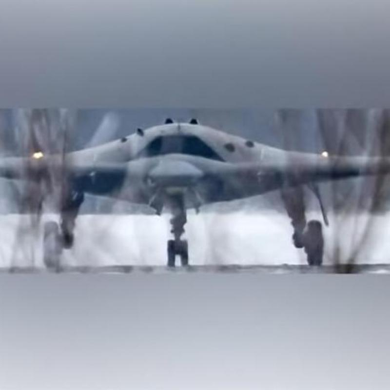 Появи се първо ВИДЕО на руския тежък боен дрон "Охотник"