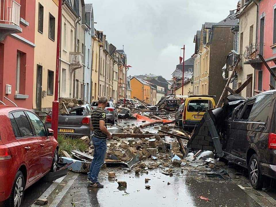 Невиждана стихия удари Люксембург, помете всичко по пътя си КАДРИ 