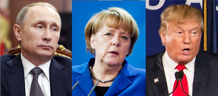 Тръмп, Путин и Меркел тръгнаха по брега на морето и не е за вярване какво стана