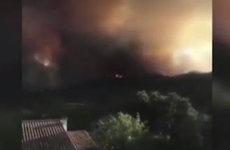 Мащабните горски пожари стигнаха до Франция ВИДЕО