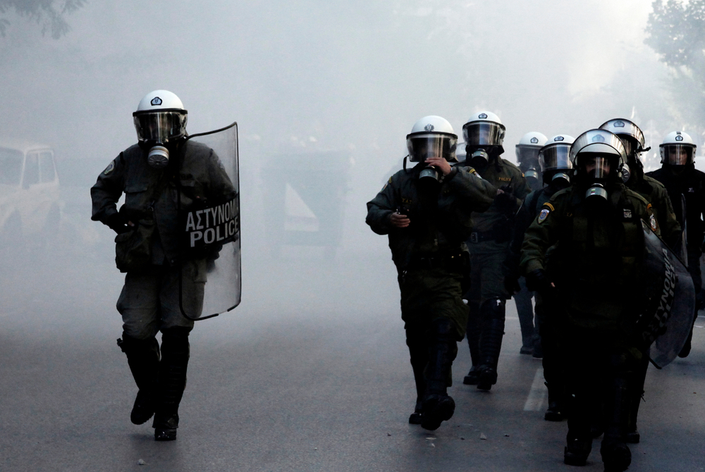 3500 полицаи обсадиха Солун, по центъра няма да може да се припари 