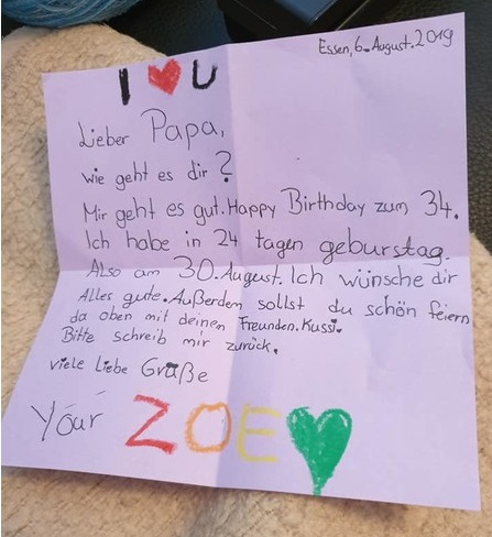Момиче писа писмо на мъртвия си баща, след 6 години той ѝ отговори от отвъдното