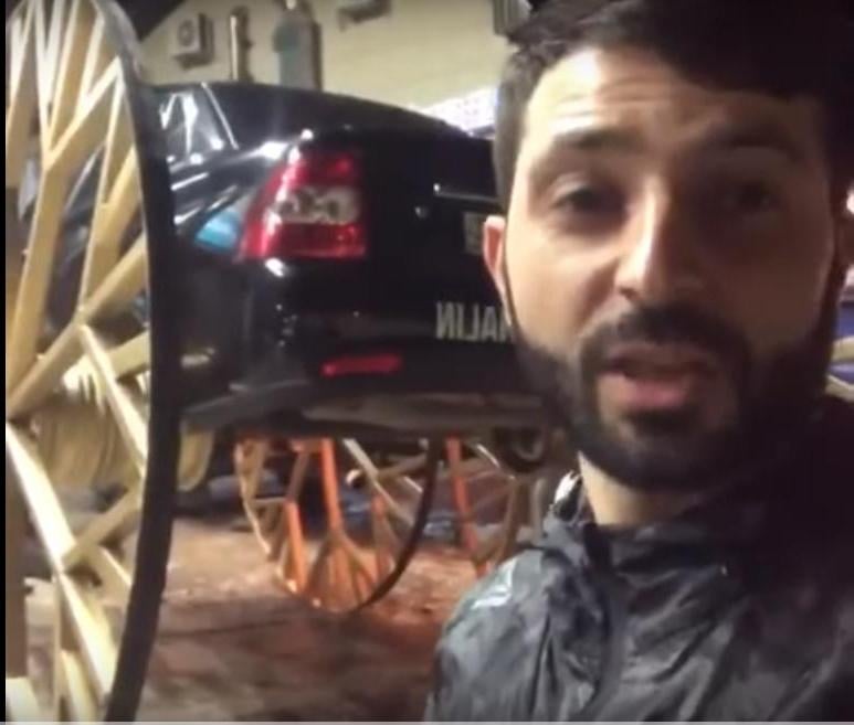 Катаджии полудяха от огромни златни колела на Лада ВИДЕО