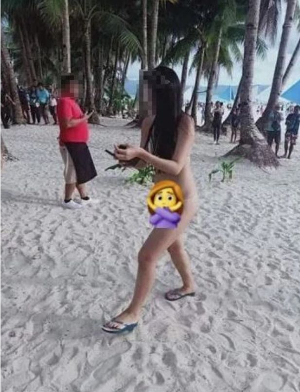 Туристка се разходи на плаж с лентички вместо бански – не ѝ простиха СНИМКИ
